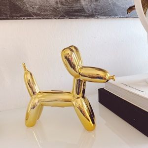 Gold Balloon Dog piggy bank. Excellent condition. 🖤